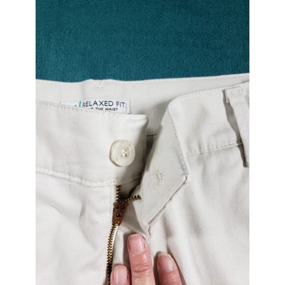 Lee Pants Size 18 Short Womens Beige Stretch Chino Khaki Relaxed Straight NWT - Picture 9 of 16